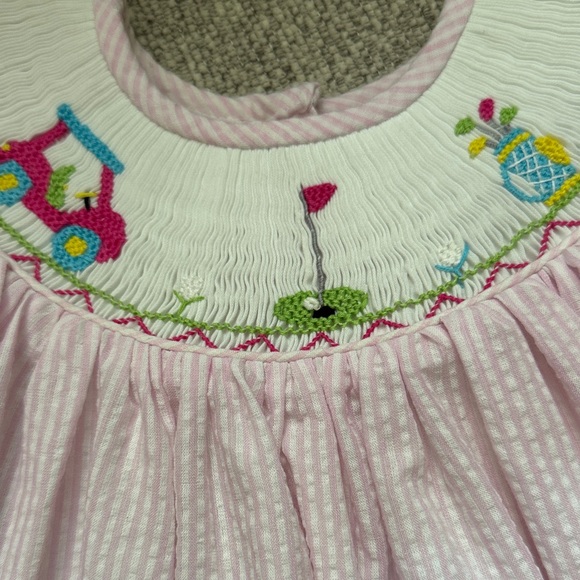 Pink Ruffled Kids Dress - Picture 3 of 5